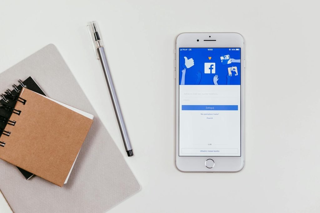login screen social media
